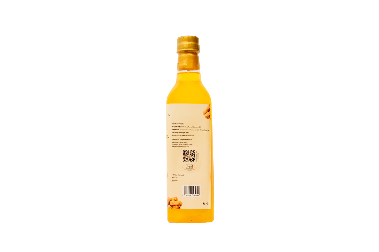 Rajgharana wood Pressed Groundnut Oil – Shudh, Healthy & Natural (1L)