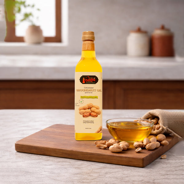 Rajgharana Cold Pressed Groundnut Oil – Shudh, Healthy & Natural (1L)